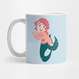 Little Pink Mermaid Girl Mug